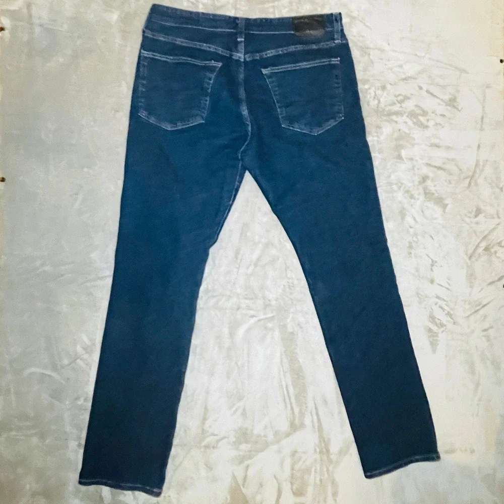 AG Adriano Goldschmied Denim 360 Straight Leg Jeans Indigo Stretch Made in Japan